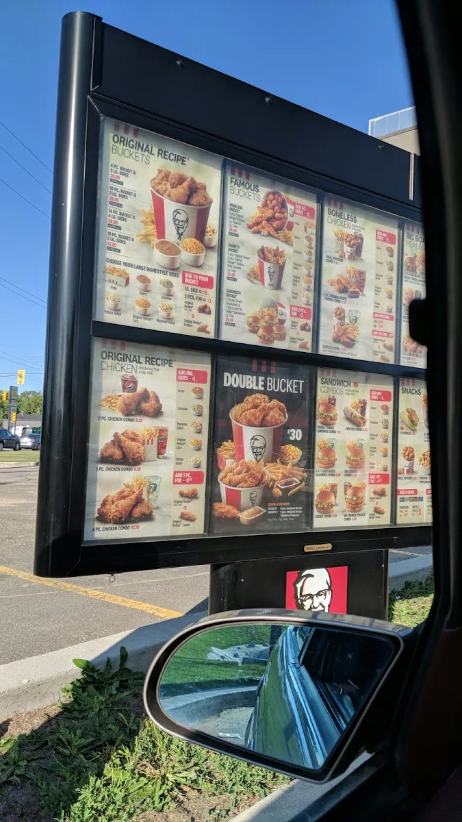 Menu, KFC
