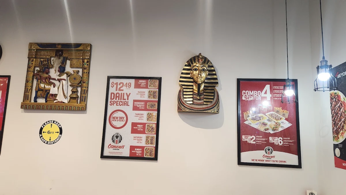 Menu, Osmow's Shawarma