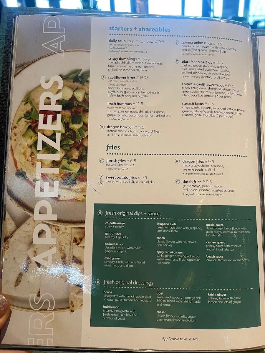 Menu, Fresh Kitchen + Juice Bar