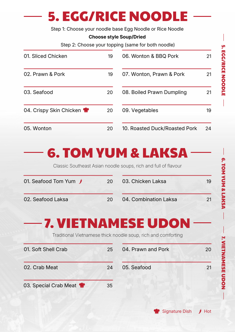 Menu, An Kitchen Vietnamese and Chinese Restaurant