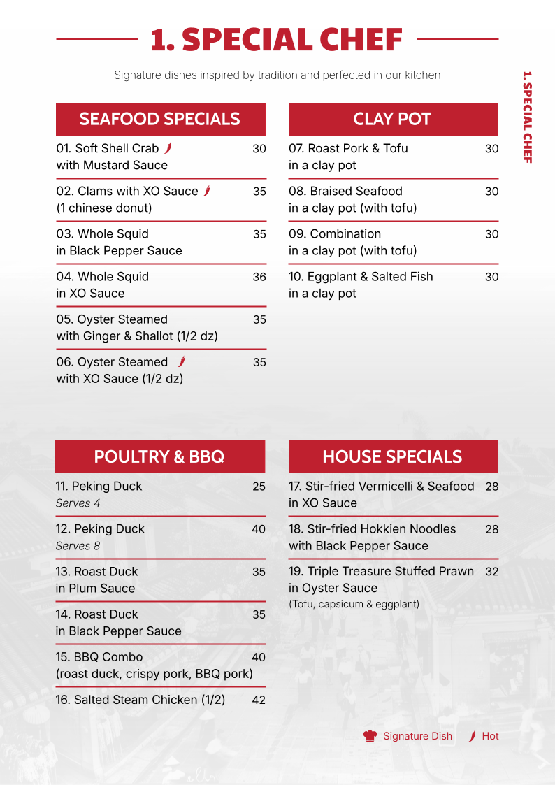 Menu, An Kitchen Vietnamese and Chinese Restaurant