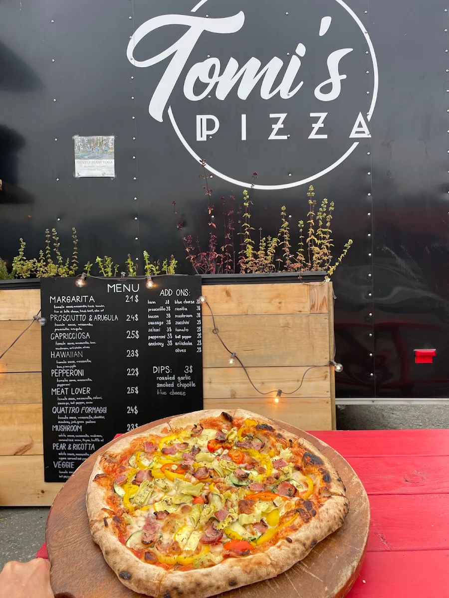 Menu, Tomi’s pizza