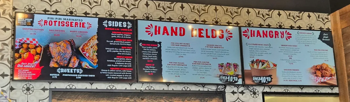Menu, Hangry Chicken