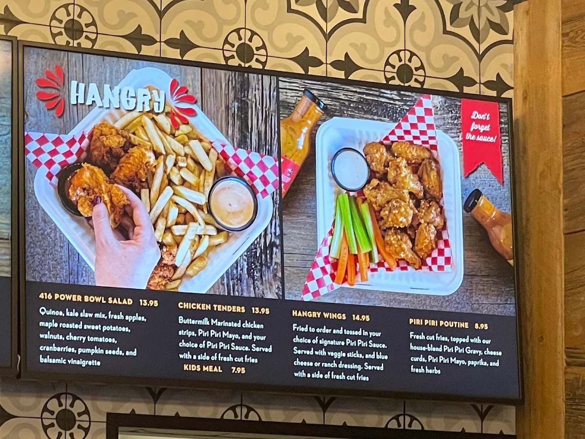 Menu, Hangry Chicken