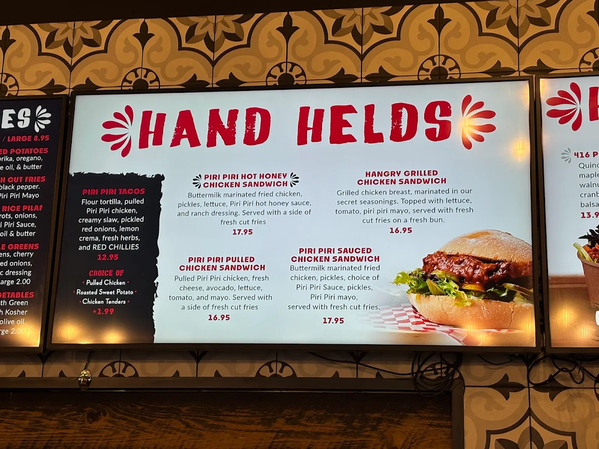 Menu, Hangry Chicken
