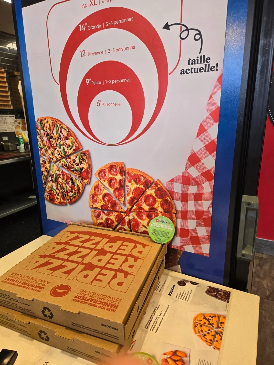 Menu, Pizza Hut