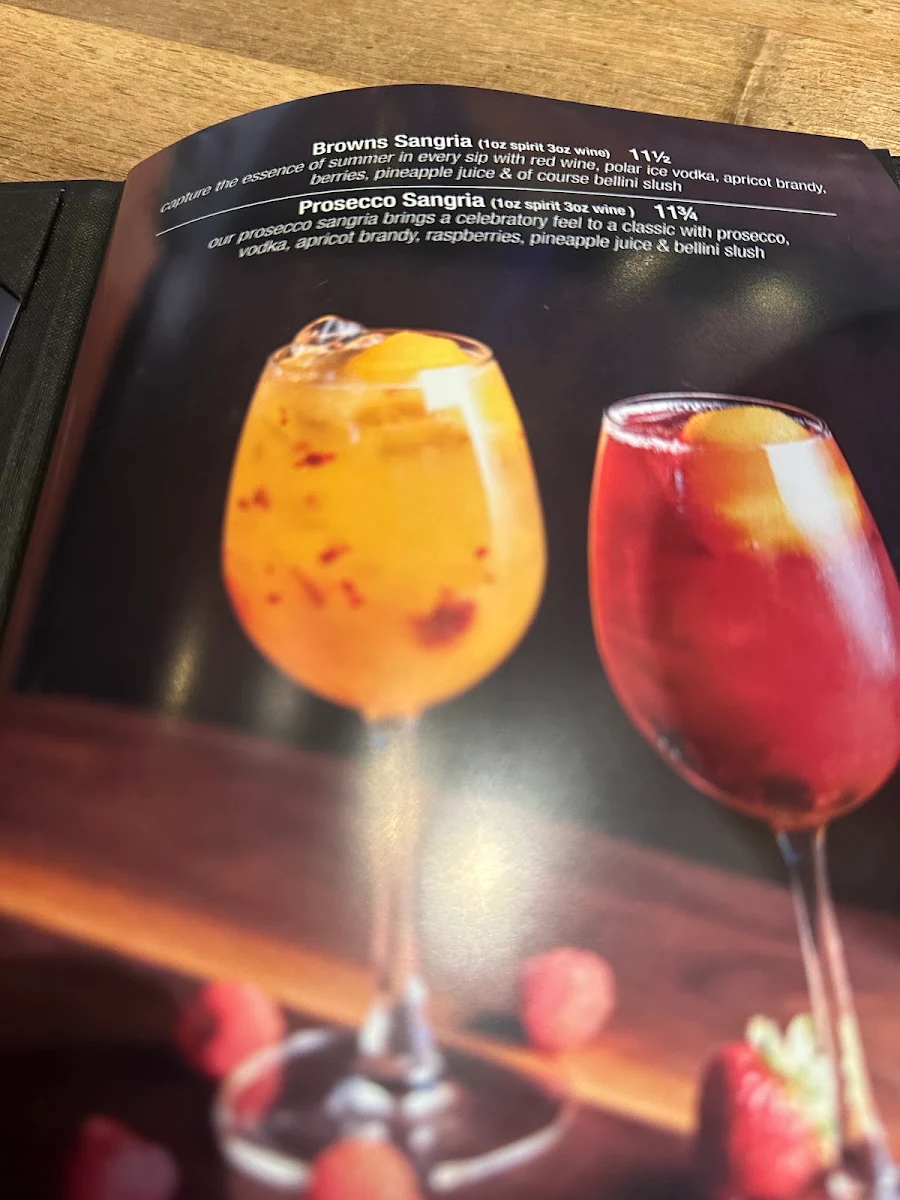 Menu, Browns Socialhouse Ridgecrest
