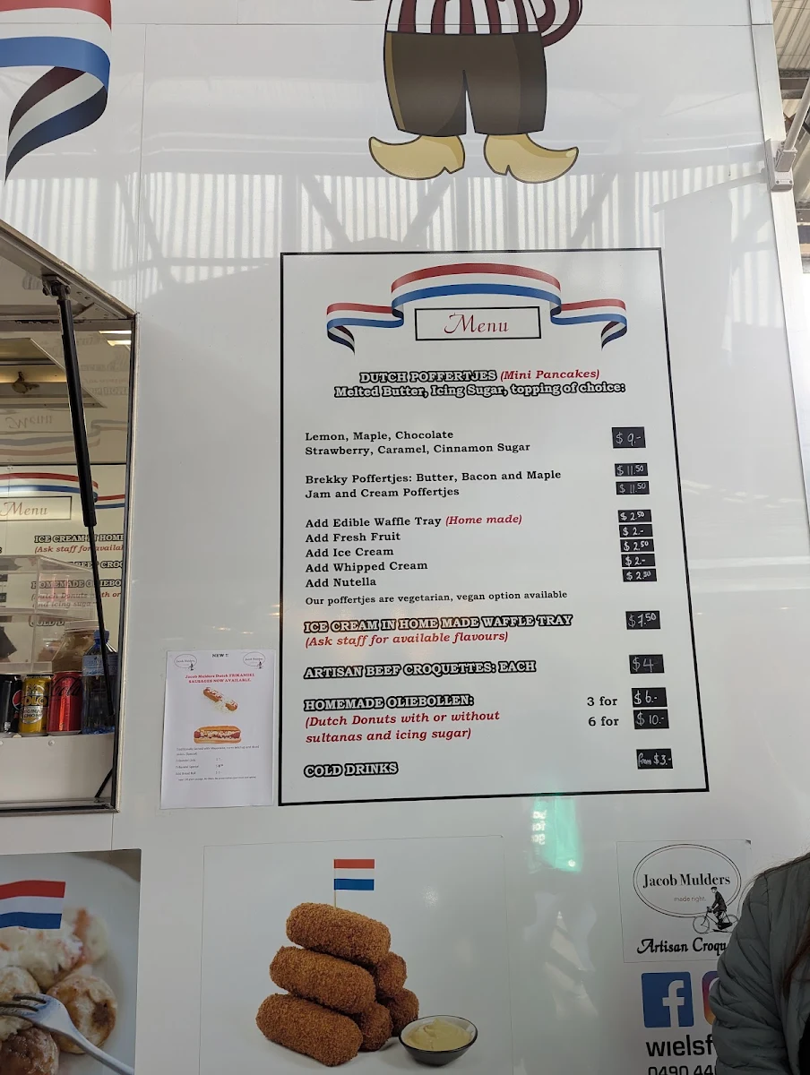 Menu, Dutch Poffertjes