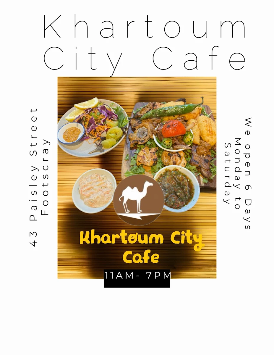 Menu, Khartoum City Cafe