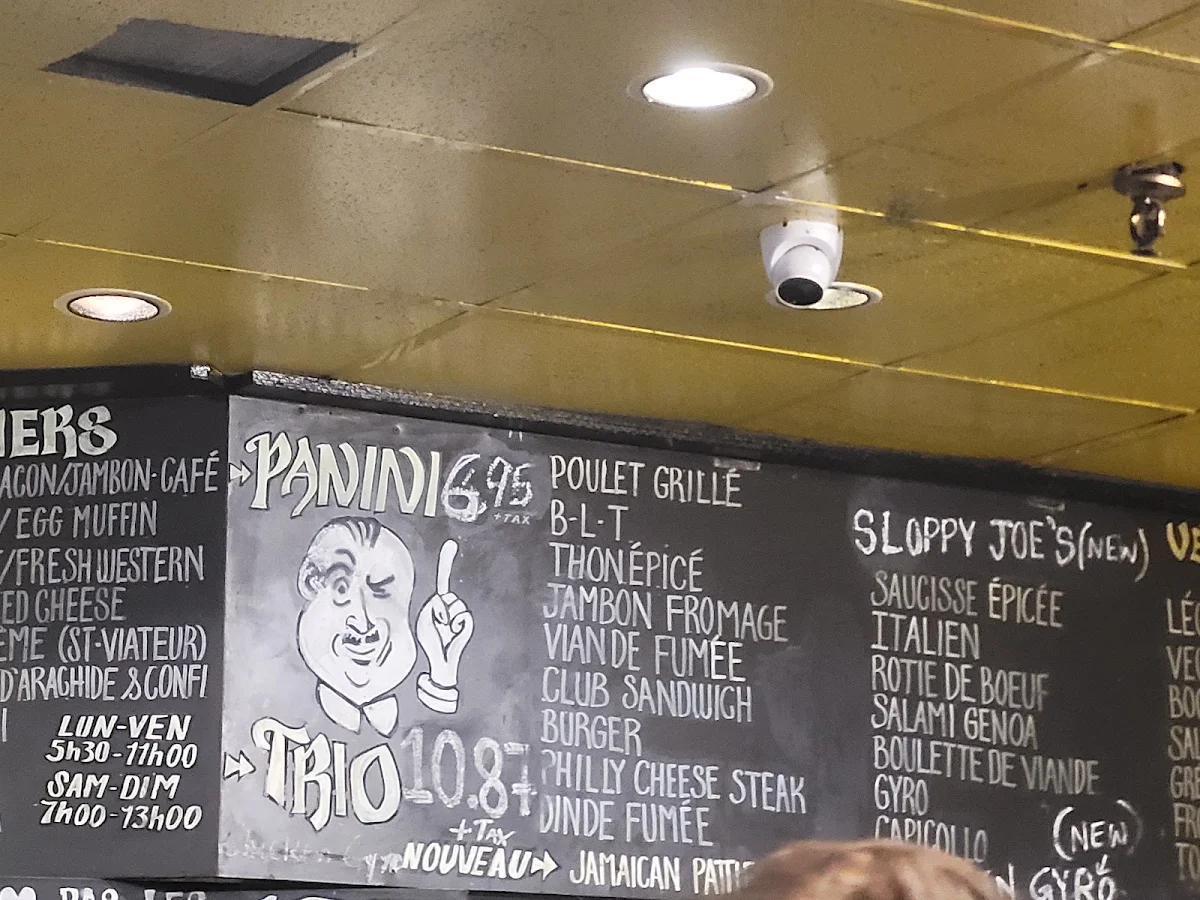 Menu, Joes Panini 24h