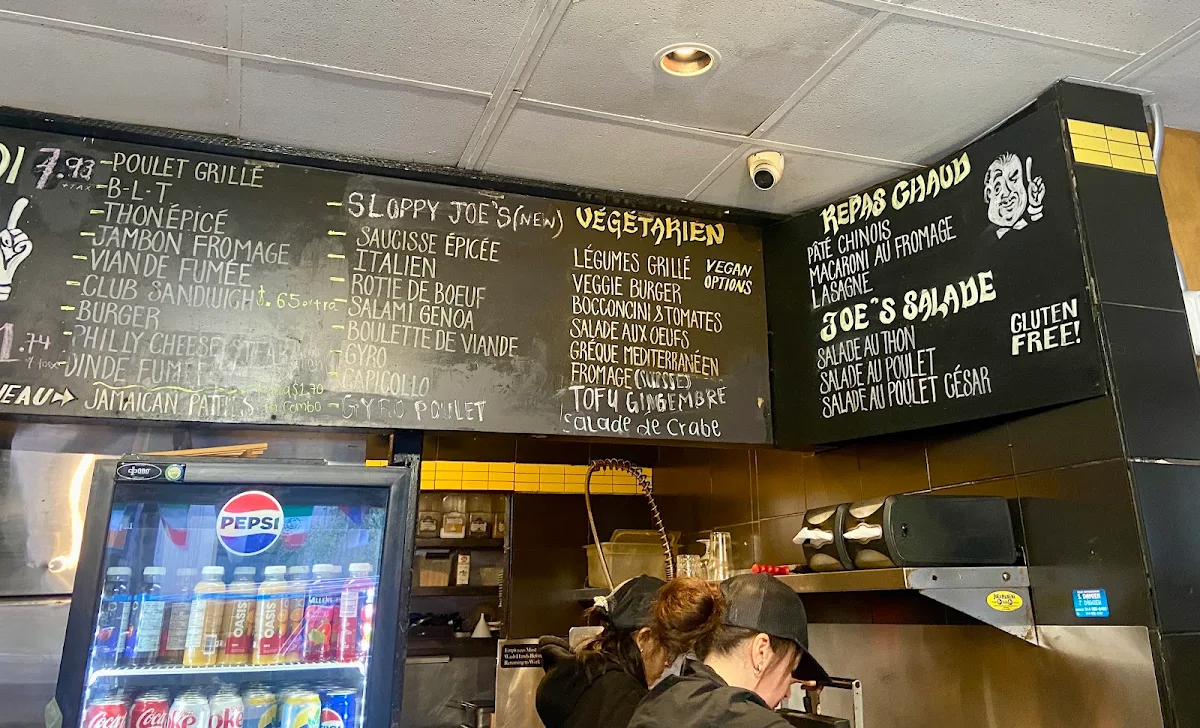 Menu, Joes Panini 24h