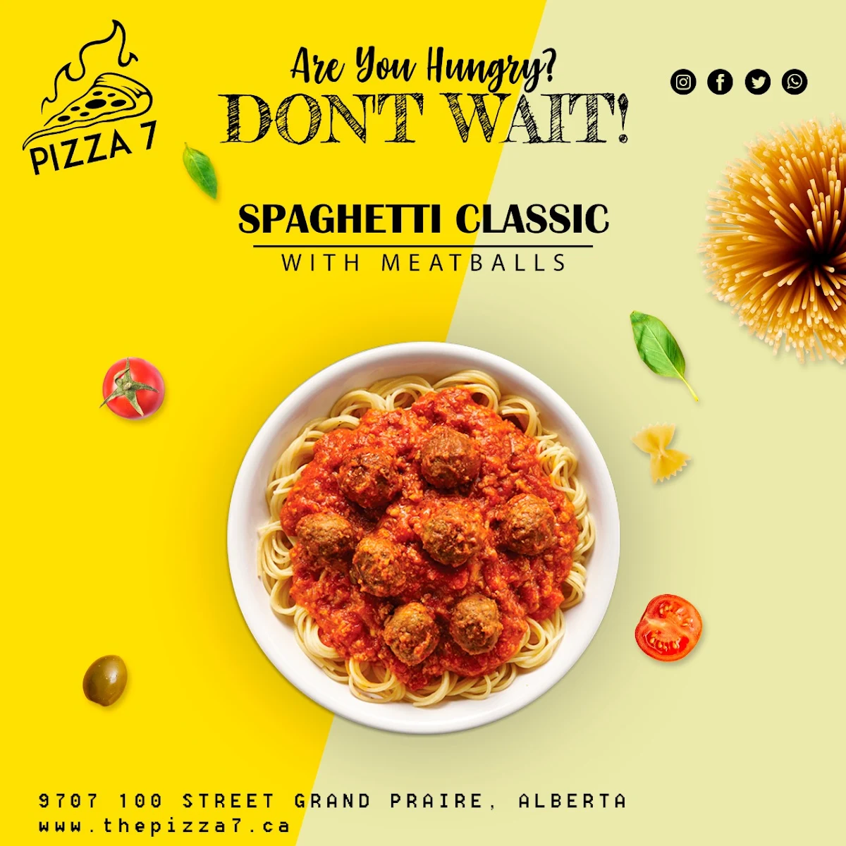 Menu, Pizza 7