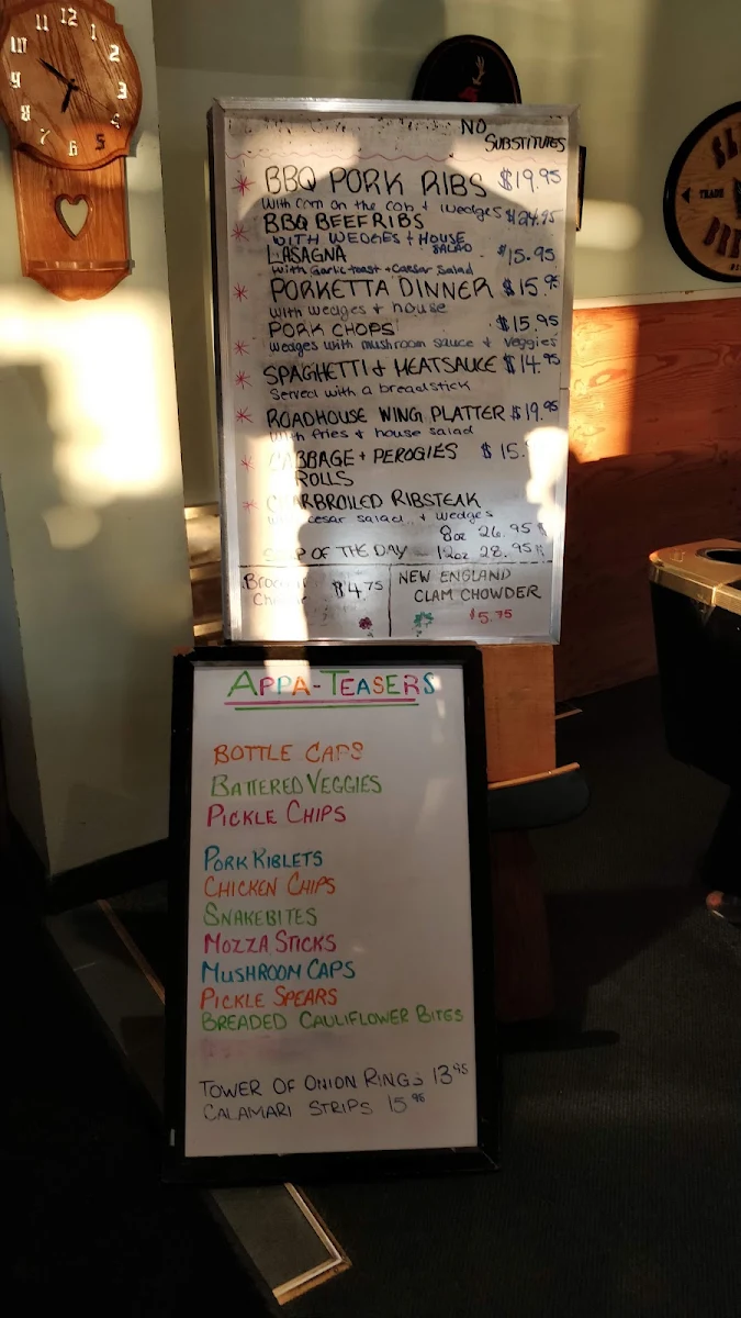 Menu, The Bridge Restaurant & Bar