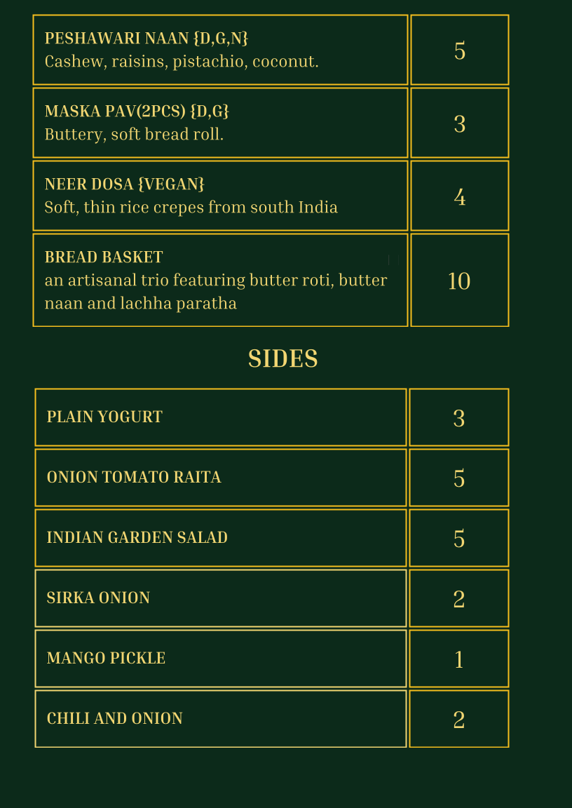 Menu, Rasa Palladium (Indian & Western) Bar & Restaurant