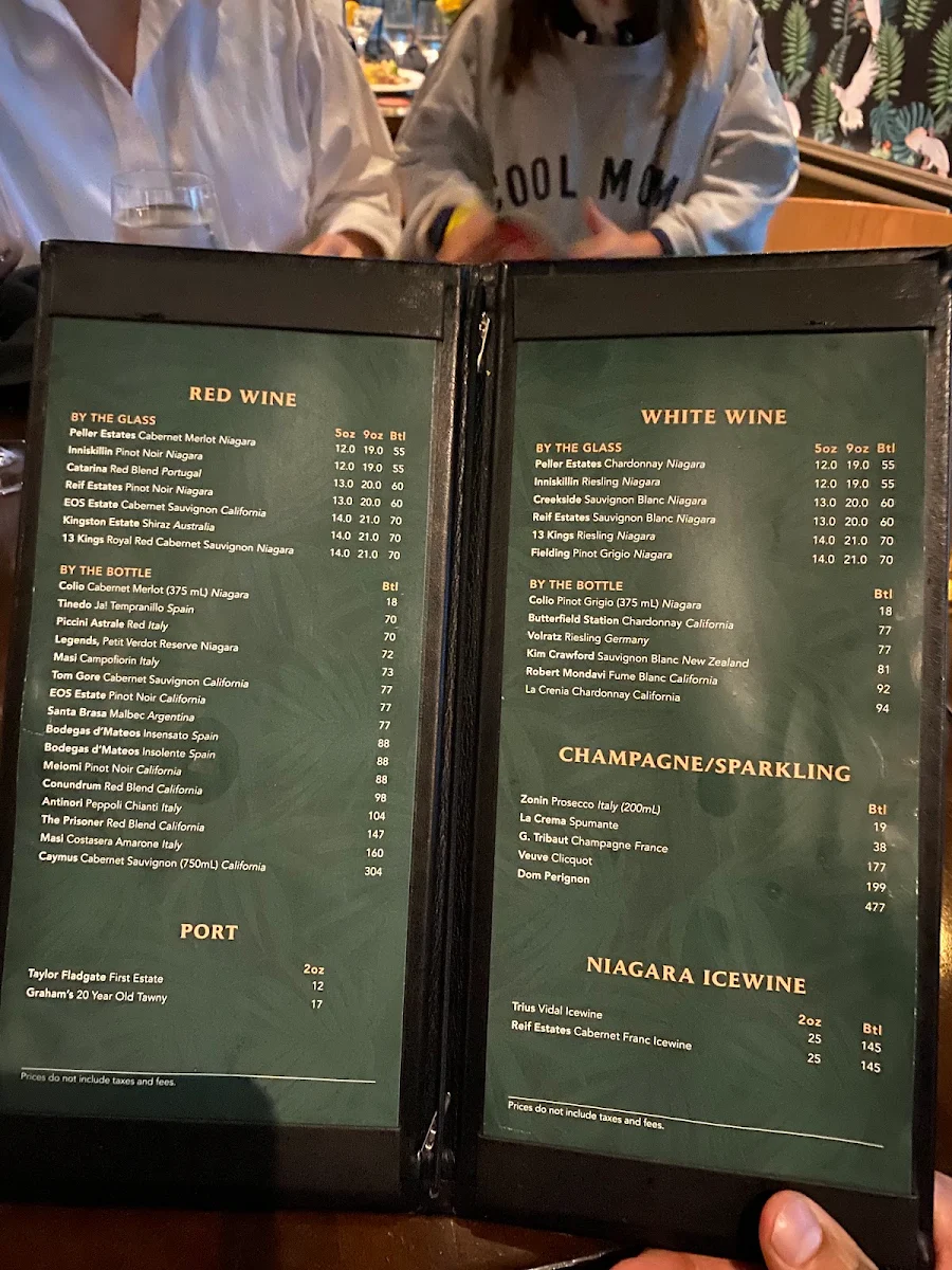 Menu, Brasa Brazilian Steakhouse