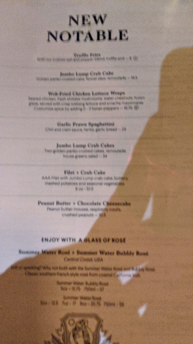 Menu, Boston Pizza