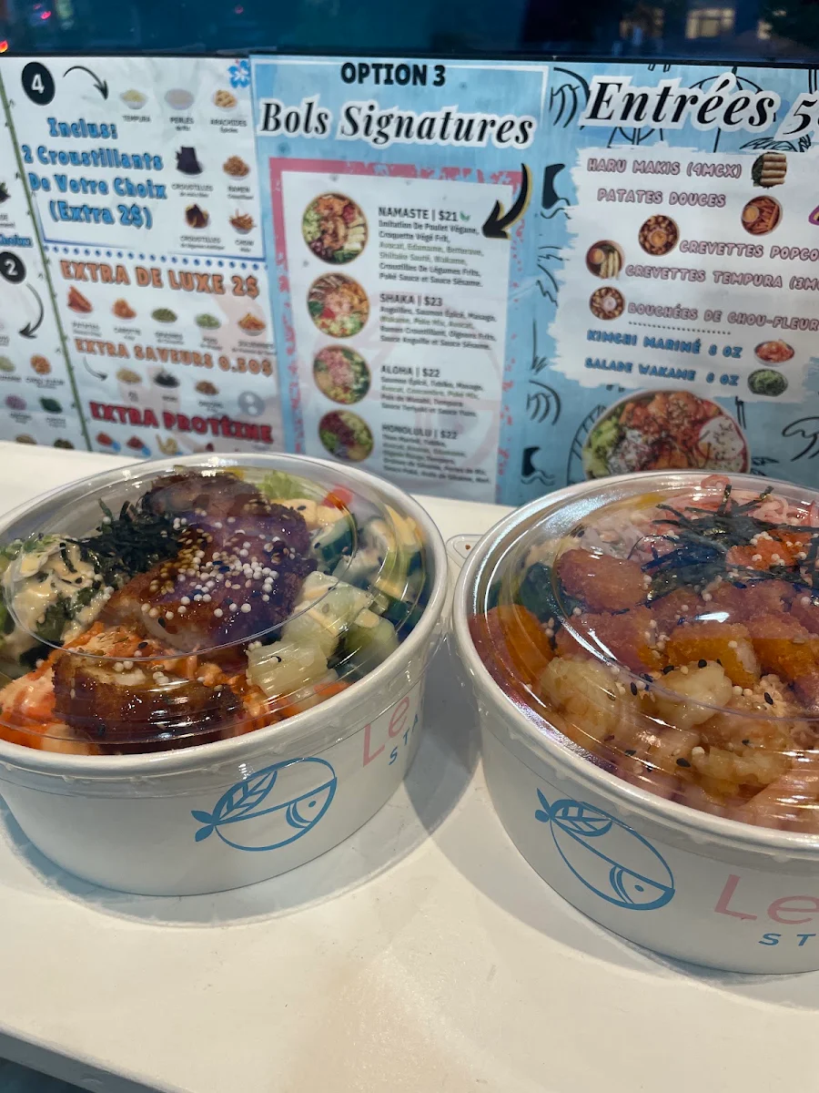 Menu, Le Poké Station Côte-des-Neiges (CDN)
