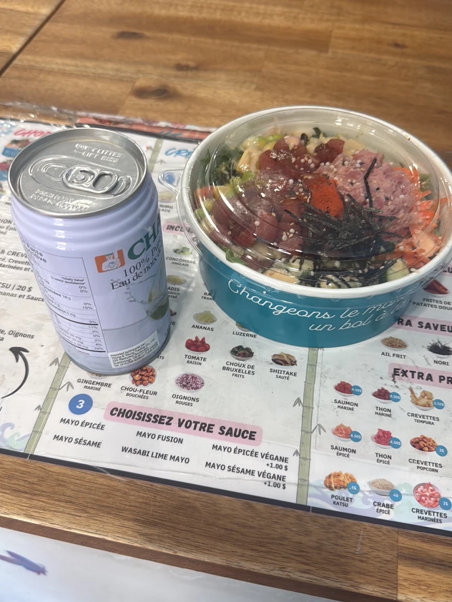 Menu, Le Poké Station Côte-des-Neiges (CDN)