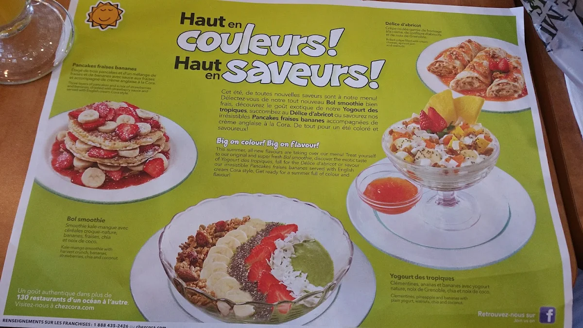Menu, Cora