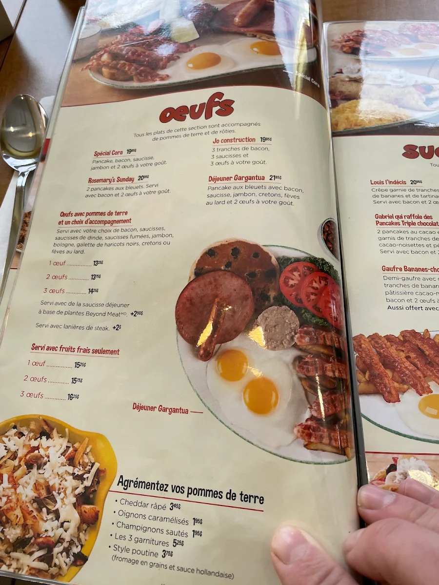 Menu, Cora