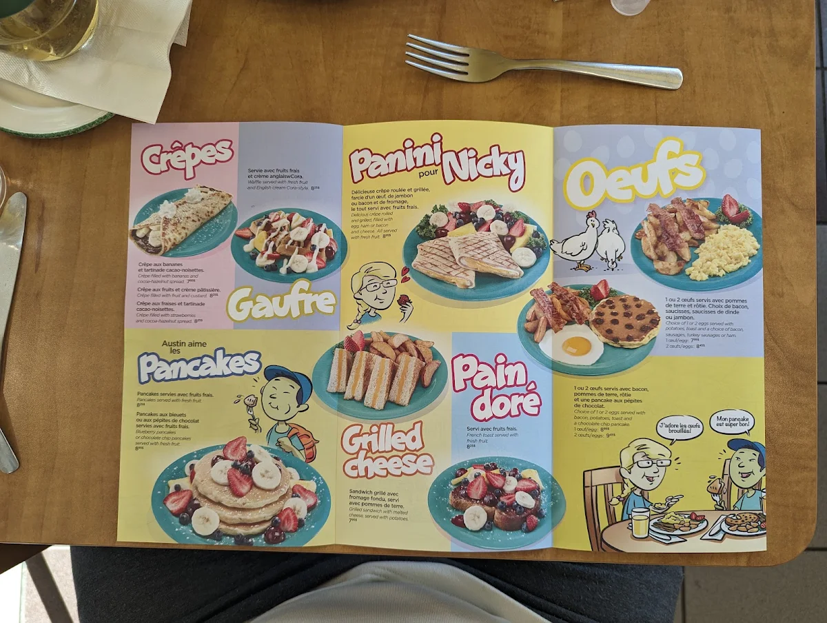 Menu, Cora