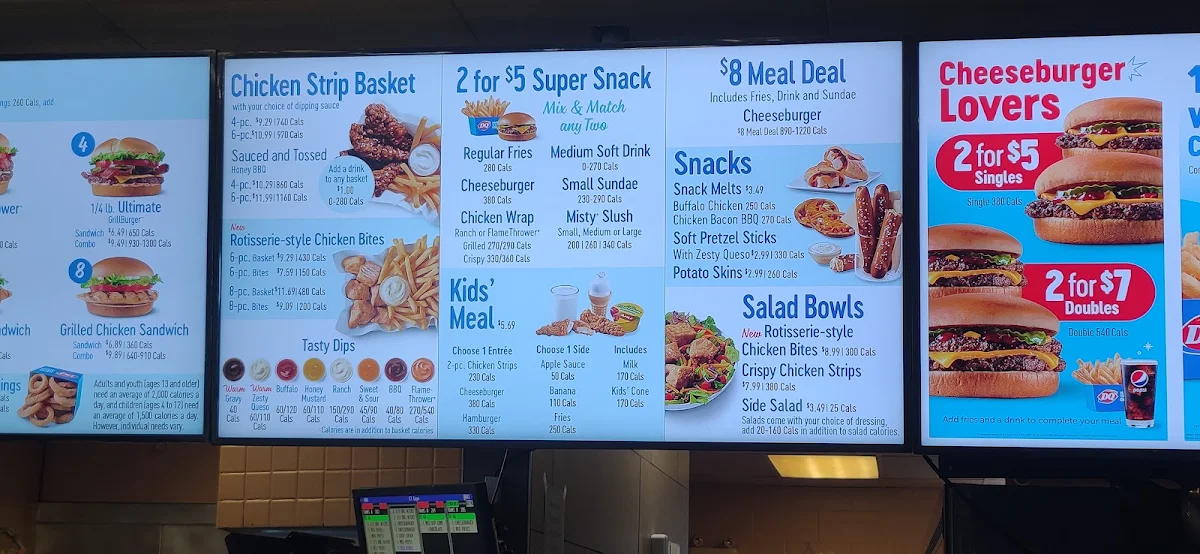 Menu, Dairy Queen Grill & Chill