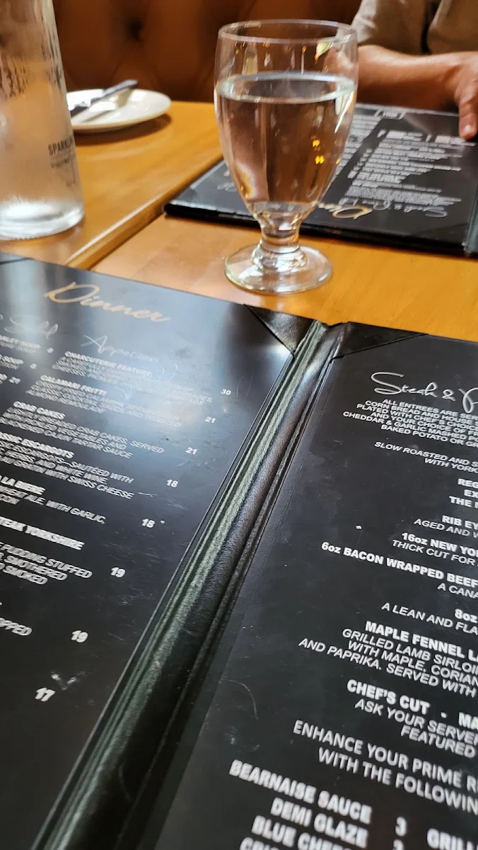 Menu, The Mill Steakhouse and Wine Bar