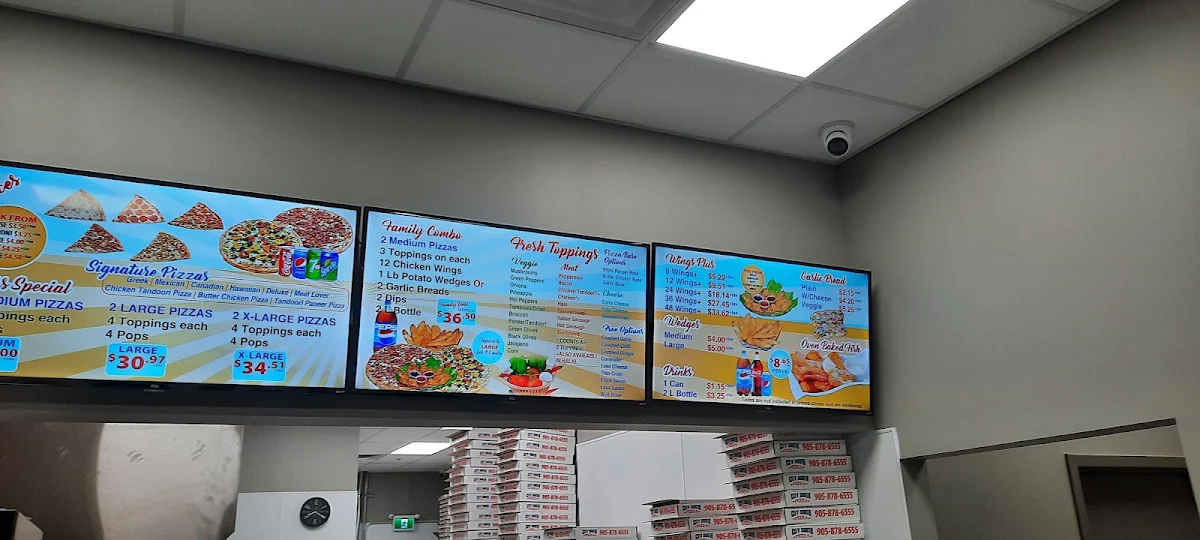 Menu, City South Pizza Milton