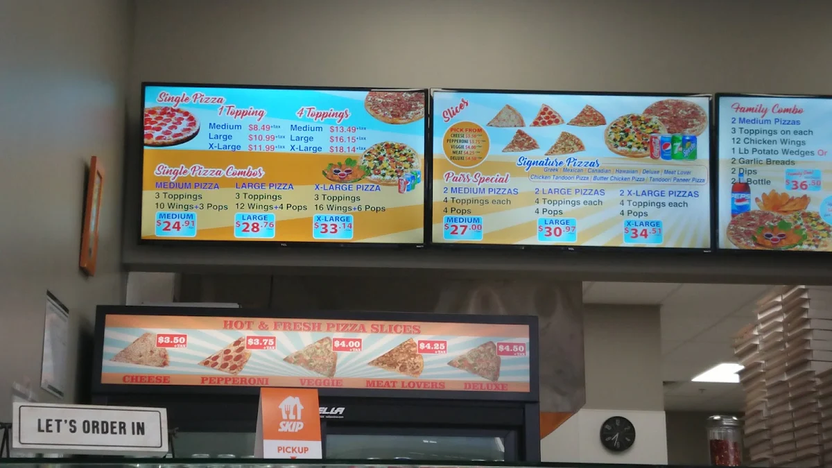 Menu, City South Pizza Milton
