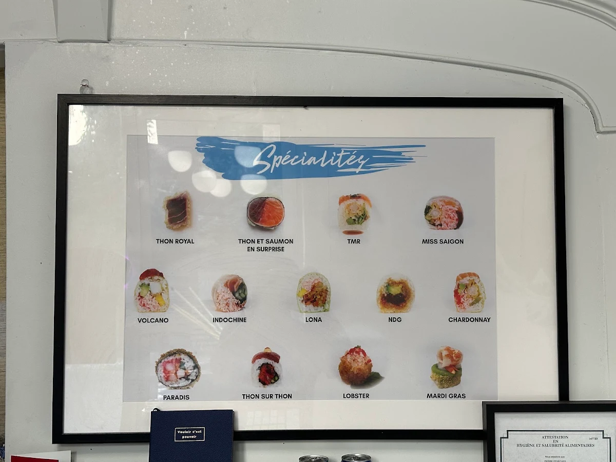 Menu, Sushi MiyaGo