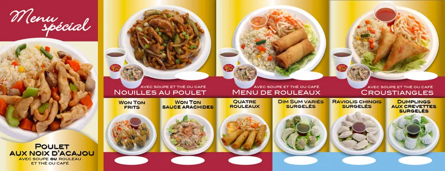 Menu, Général Tao