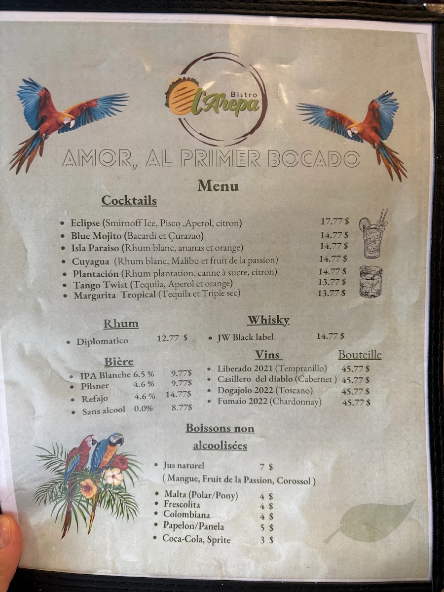 Menu photo 1