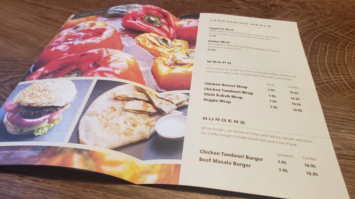 Menu, Maimana Naan and Kabab