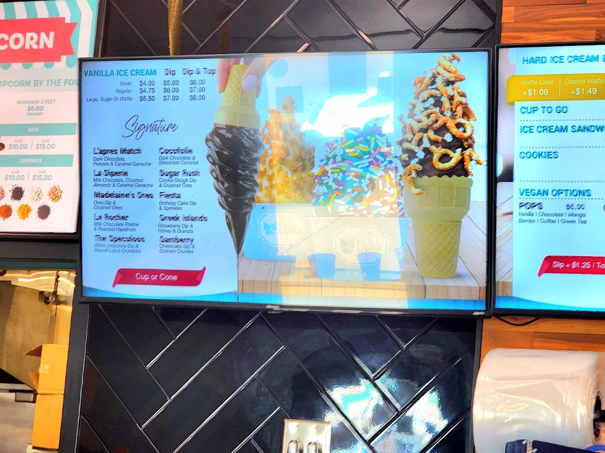 Menu, La Diperie
