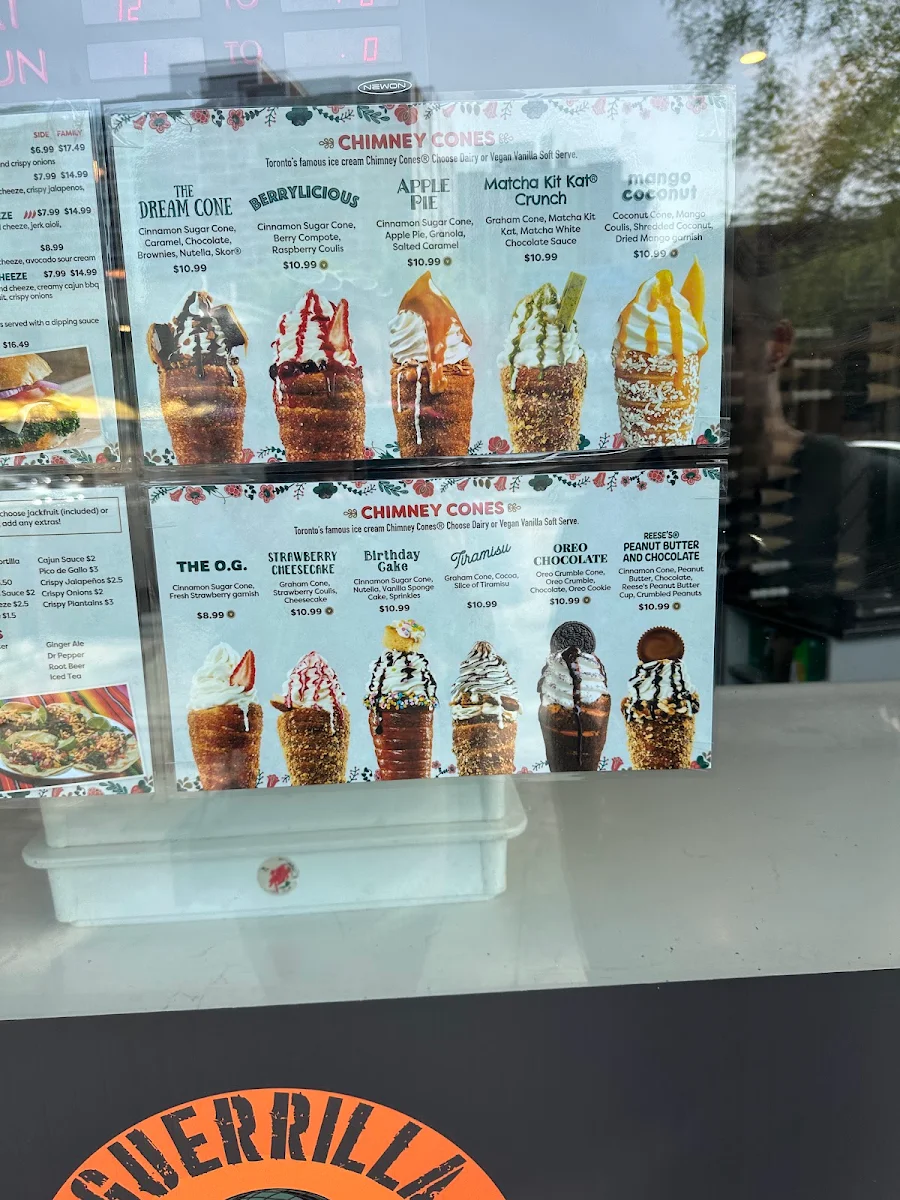 Menu, Door FiftyFive