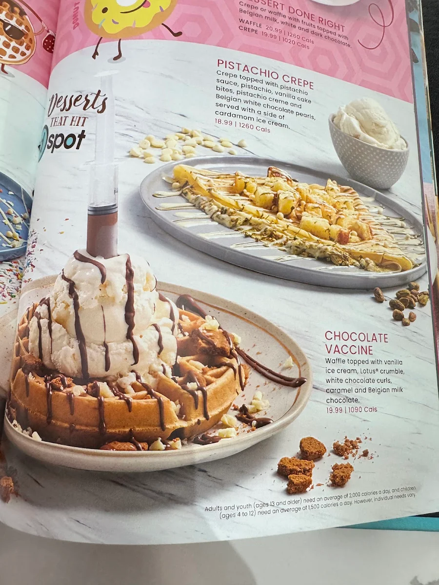 Menu, D Spot Desserts Brampton East