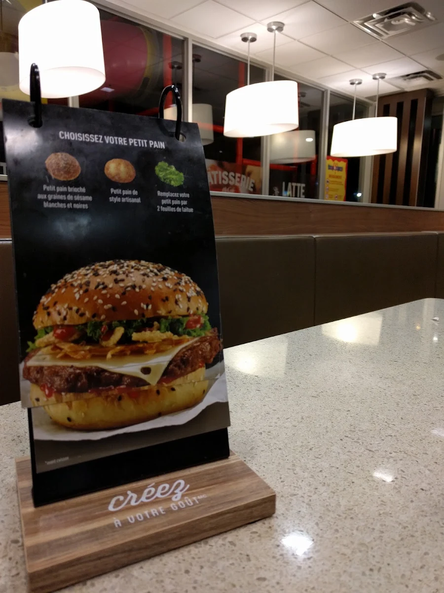 Menu, McDonald's