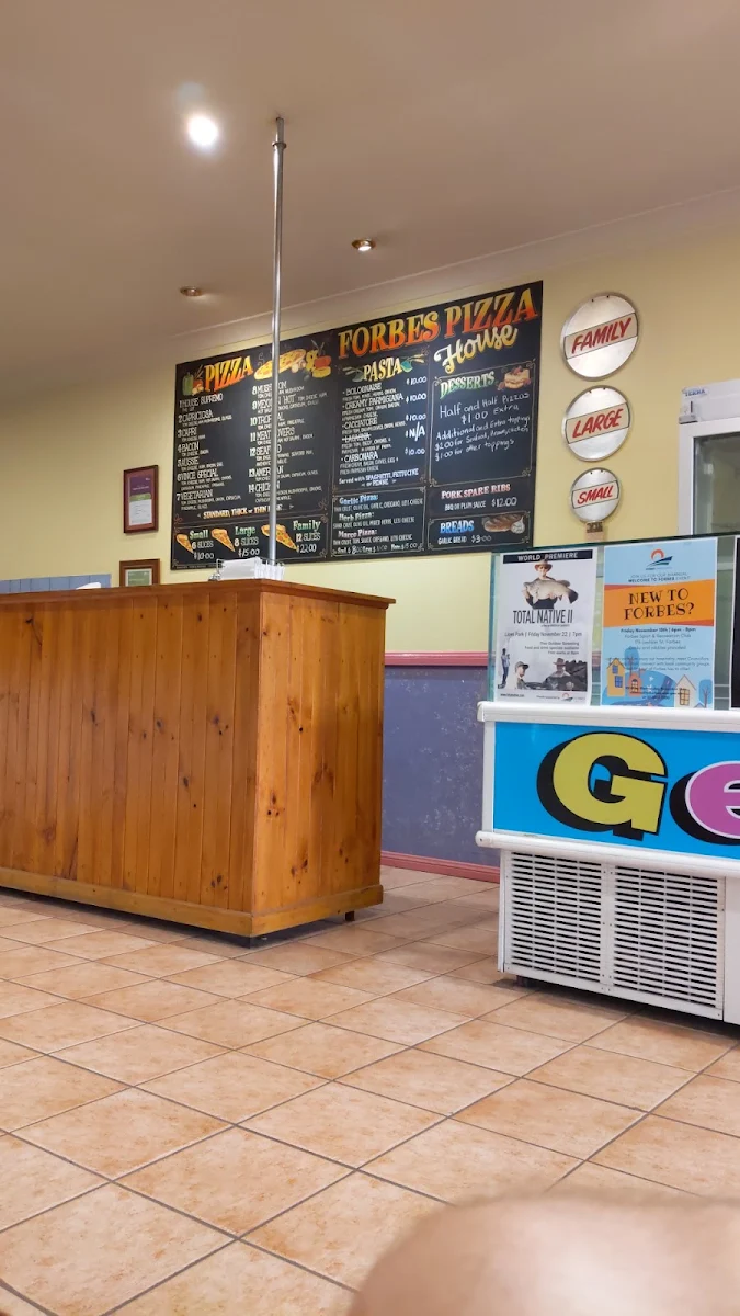 Menu, Forbes Pizza House