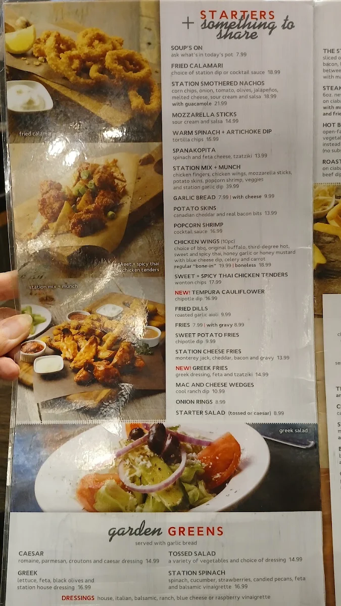 Menu, Markham Station Restaurant Richmond Hill