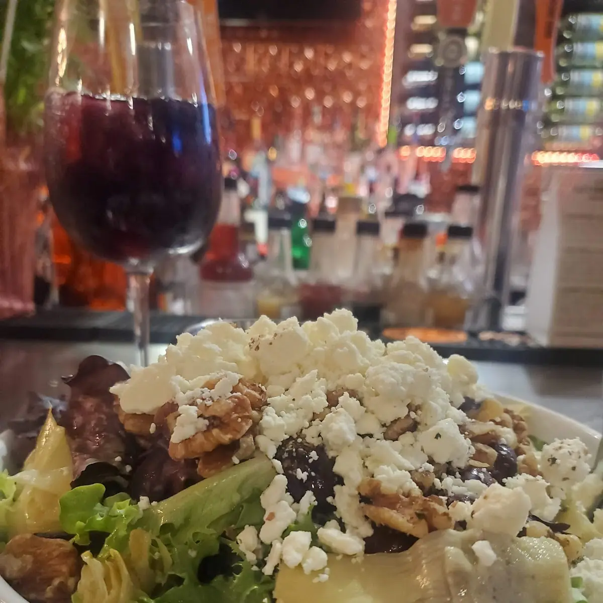 Mediterranean Salad & Red Sangria