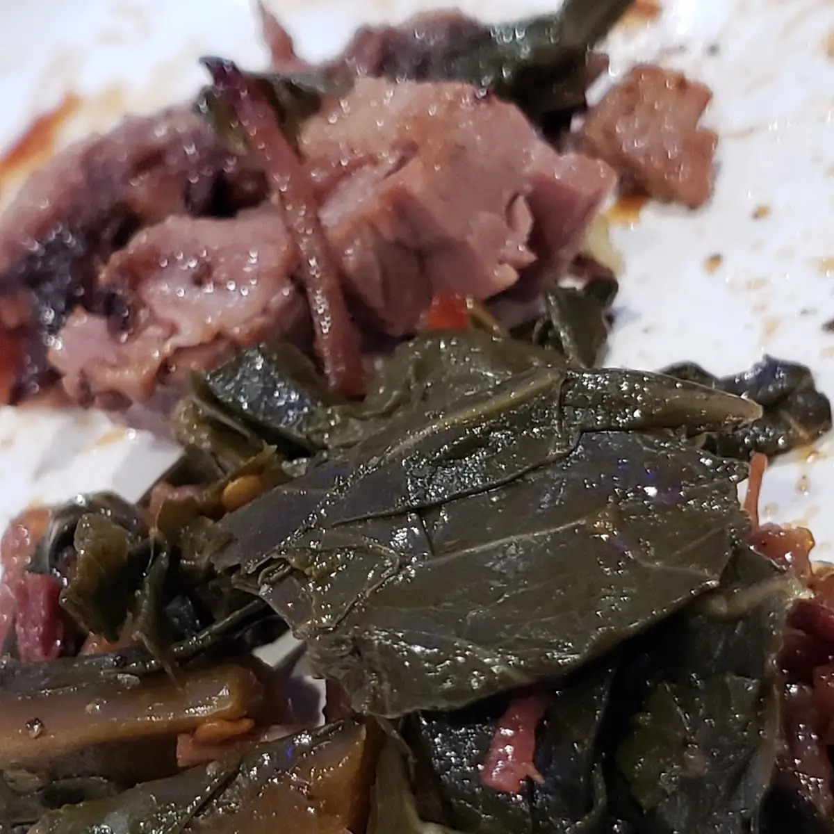 Collard Greens with Smoked Bacon Drool