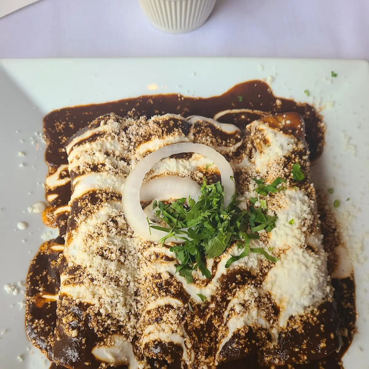 Enchiladas Suizas Mole