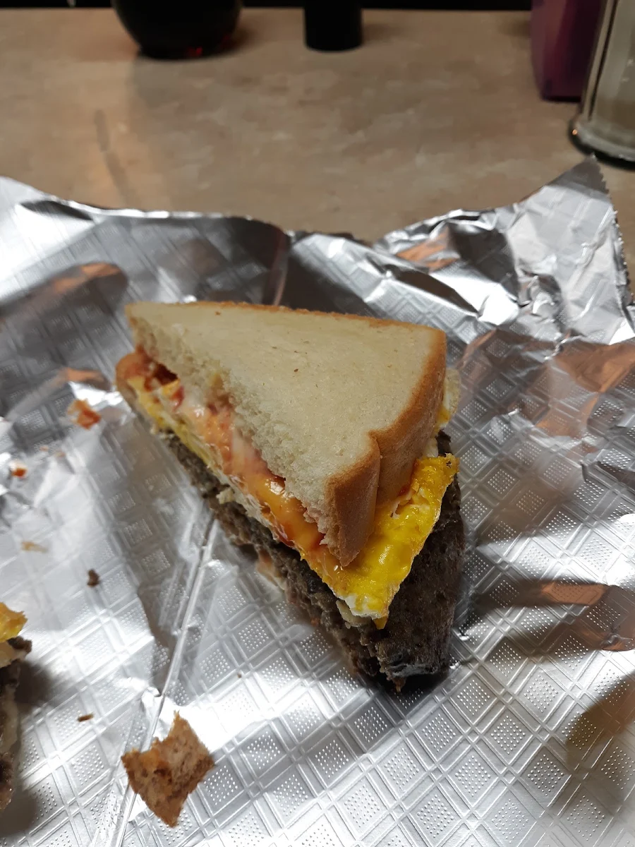 Scrapple Egg and Cheese Sandwich
