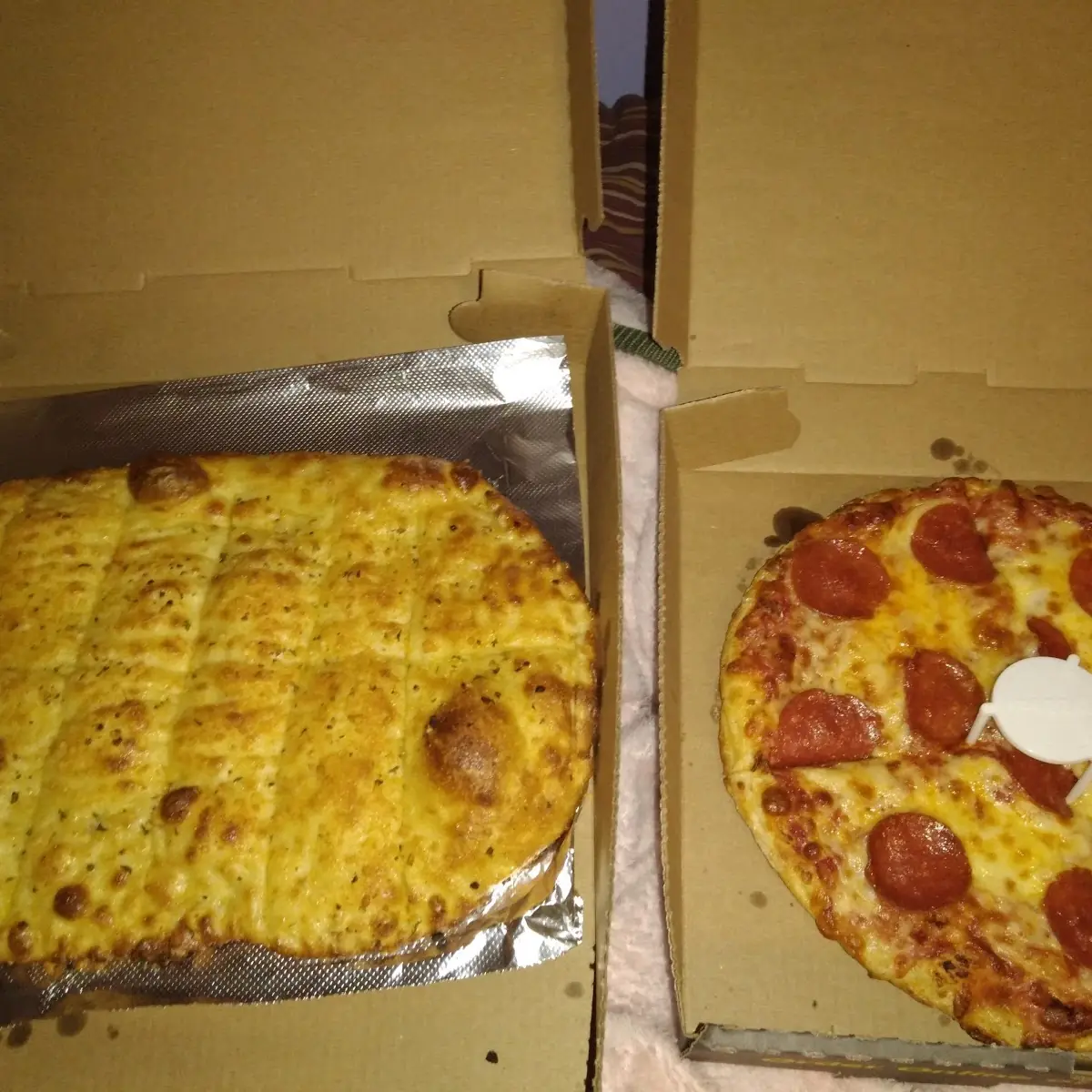 Pizza and Bread Sticks