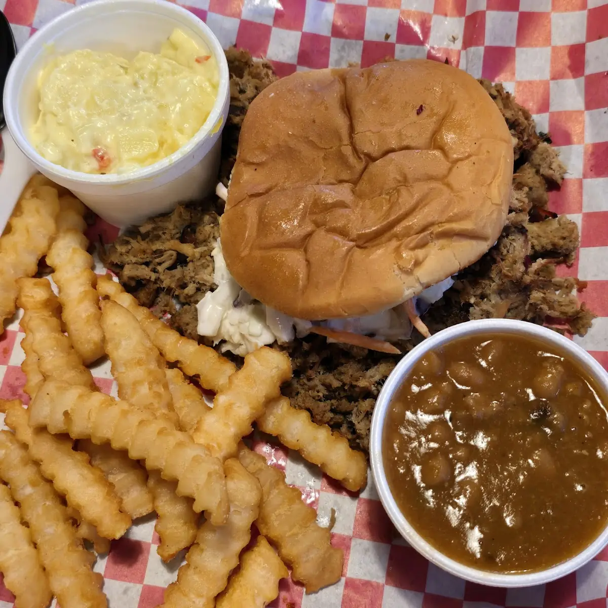 Pulled Pork Sandwich Plate