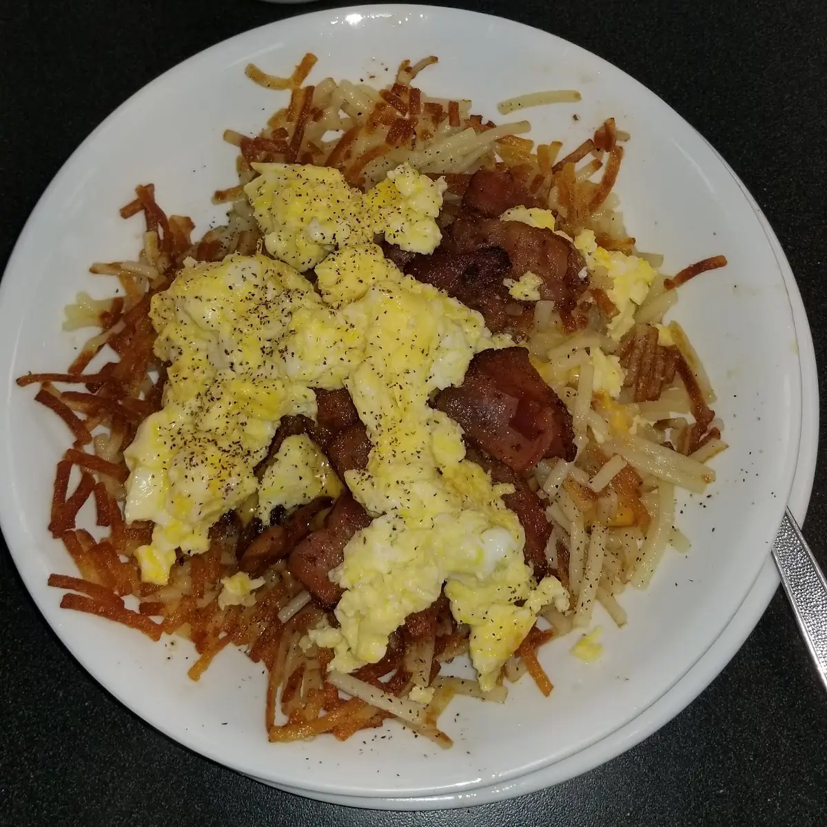 Bacon Egg & Cheese Hashbrown Bowl