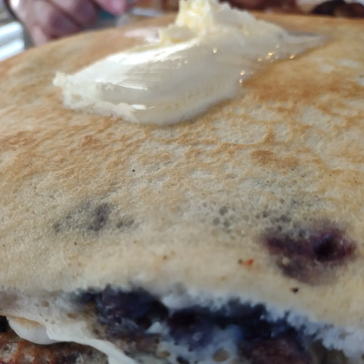 Huge Loaded Blueberry Pancakes