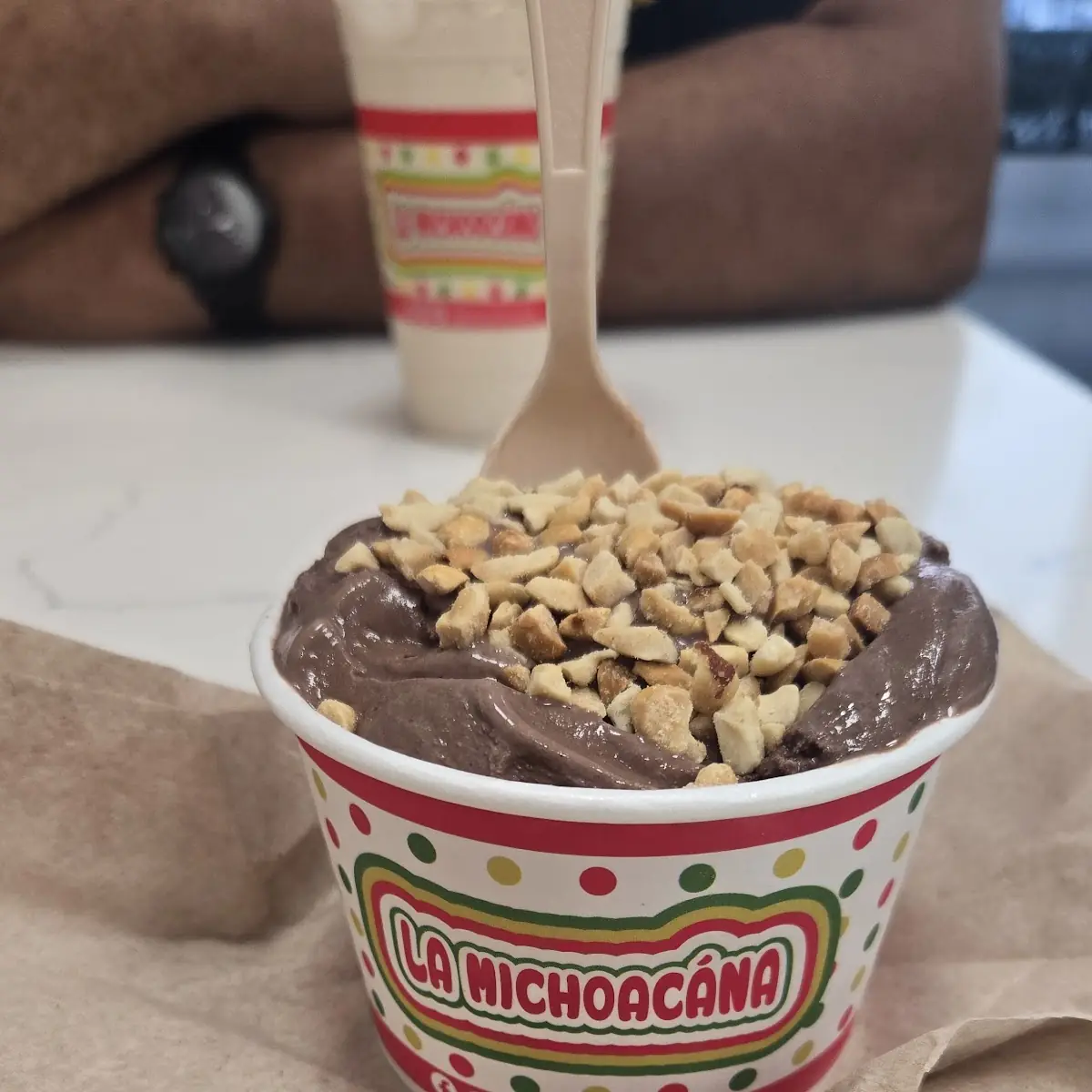 Chocolate Ice Cream with Nuts