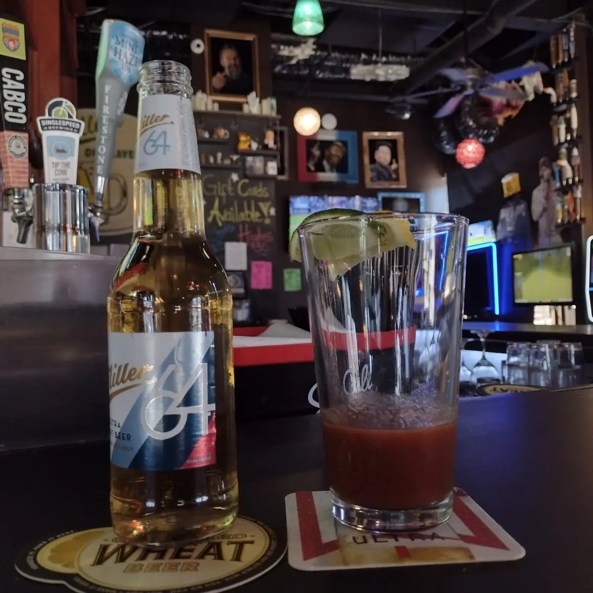 Miller 34 and Bloody Mary Mix