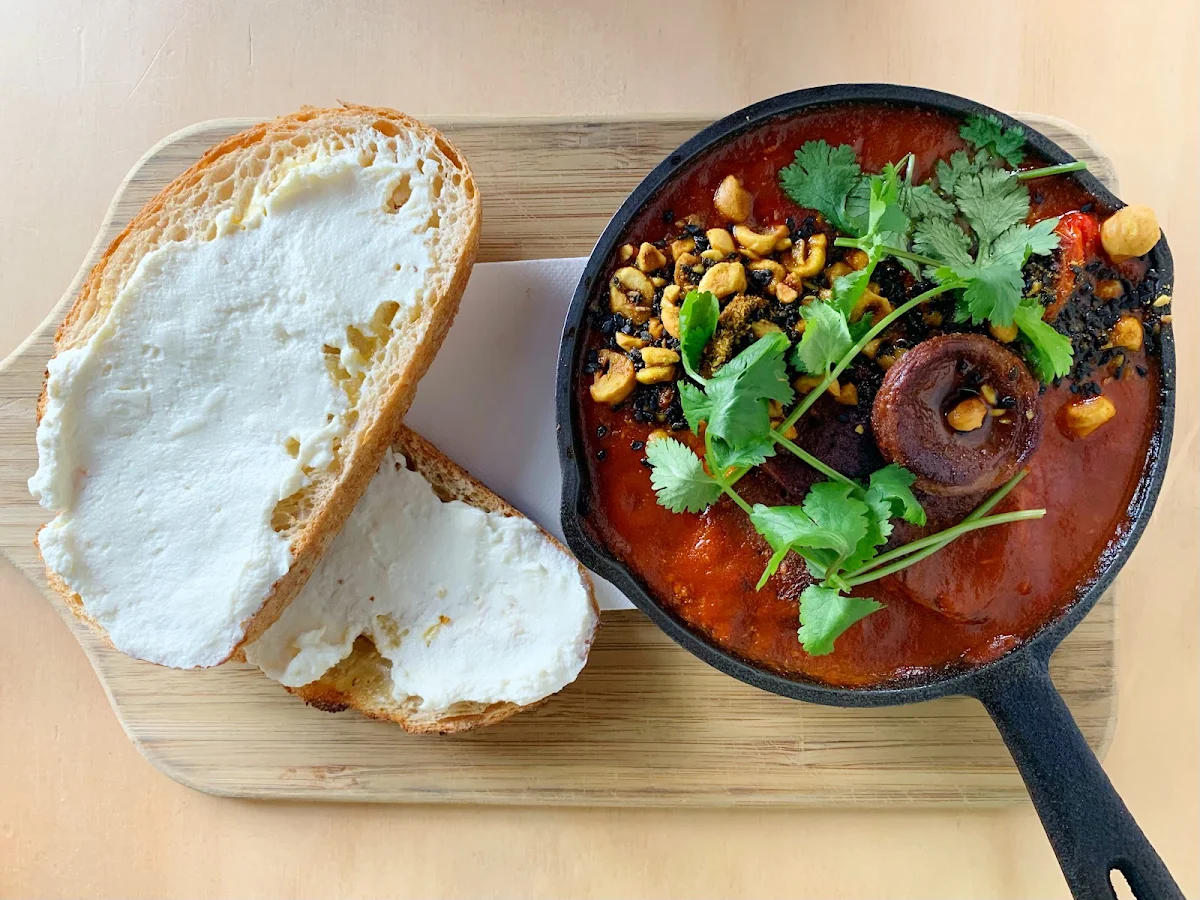 Chorizo Chilli Scramble, Mary Miller Cafe